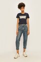 Tommy Jeans - Tričko DW0DW08293 tmavomodrá SS20