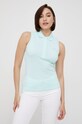 Lacoste top PF5445 z elastanem turkusowy PF5445