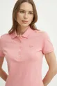 ružová Polo tričko Lacoste