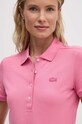 Lacoste tricou polo roz PF5462