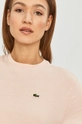 różowy Lacoste t-shirt bawełniany