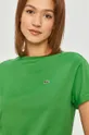 zelená Bavlnené tričko Lacoste