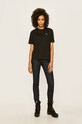 Bavlnené tričko Lacoste TF5441 čierna AW23