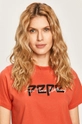 czerwony Pepe Jeans - T-shirt PEARL