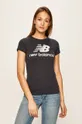 granatowy New Balance - T-shirt WT91546ECL Damski
