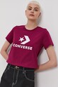 Converse T-shirt nadruk fioletowy 10018569.A10