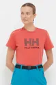 red Helly Hansen cotton t-shirt Women’s