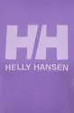 vijolična Bombažna kratka majica Helly Hansen