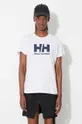 γκρί Βαμβακερό μπλουζάκι Helly Hansen Γυναικεία