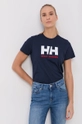 σκούρο μπλε Βαμβακερό μπλουζάκι Helly Hansen Γυναικεία