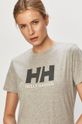 szary Helly Hansen T-shirt bawełniany Damski