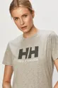 сірий Бавовняна футболка Helly Hansen Жіночий