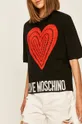 fekete Love Moschino - T-shirt