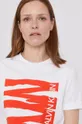biały Calvin Klein T-shirt
