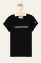 Calvin Klein Jeans - Detské tričko 104-176 cm bavlna čierna IG0IG00380