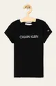 czarny Calvin Klein Jeans - T-shirt dziecięcy 104-176 cm IG0IG00380 Dziewczęcy