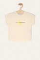 Calvin Klein Jeans - T-shirt dziecięcy 104-176 cm IG0IG00522 z elastanem beżowy IG0IG00522