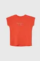 czerwony Pepe Jeans t-shirt dziecięcy Nuria 128-178/180 cm Dziewczęcy