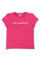 ružová Karl Lagerfeld - Detské tričko 114-150 cm Dievčenský