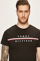 Tommy Hilfiger - Tricou negru MW0MW12520
