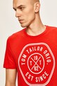 Tom Tailor Denim - Pánske tričko červená 1016155