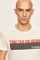 fehér Tom Tailor Denim - T-shirt