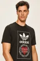 czarny adidas Originals - T-shirt GK7166 Męski