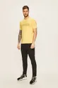 Calvin Klein Performance - Pánske tričko žltá