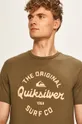 zielony Quiksilver - T-shirt Męski
