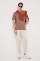 Calvin Klein Jeans t-shirt brązowy
