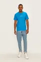 Bavlnené tričko Calvin Klein Jeans modrá