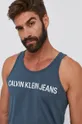 niebieski Calvin Klein Jeans T-shirt J30J315249