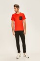 Calvin Klein Jeans - Tričko J30J314761 červená SS20