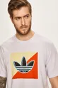 fialová adidas Originals - Pánske tričko FM3390