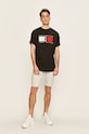 Tommy Hilfiger - Pánske tričko x Lewis Hamilton MW0MW13630 čierna SS20