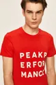 czerwony Peak Performance - T-shirt