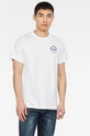 biały G-Star Raw - T-shirt D16377.336 Męski