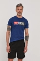 niebieski Diesel T-shirt