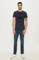 G-Star Raw - T-shirt D15616.B353 granatowy