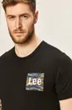 czarny Lee - T-shirt