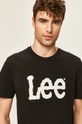 czarny Lee - T-shirt