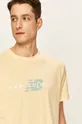 żółty New Balance - T-shirt MT01516SUG