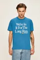 modrá New Balance - Pánske tričko MT01526MAK