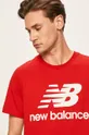 červená New Balance - Pánske tričko