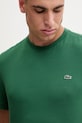 Бавовняна футболка Lacoste зелений TH2038