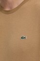 Lacoste tricou din bumbac TH2038 maro