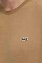 Lacoste t-shirt bawełniany TH2038 brązowy