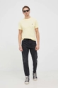 Lacoste cotton t-shirt yellow