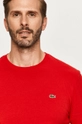 red Lacoste cotton t-shirt