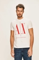 Βαμβακερό μπλουζάκι Armani Exchange βαμβάκι λευκό 8NZTPA.ZJH4Z